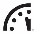 A graphic of the Doomsday Clock