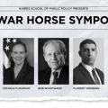 The banner for the war horse symposium