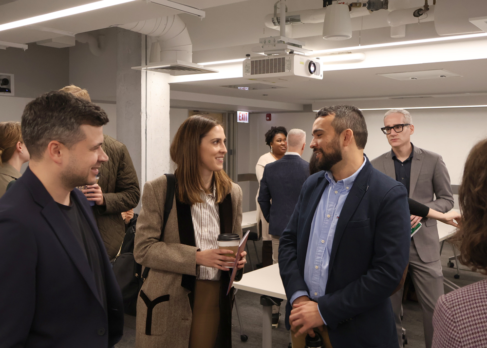Bartlett Fellows Mingling with Faculty
