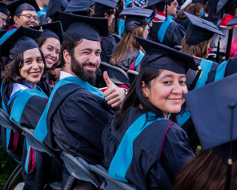 Harris students at graduation