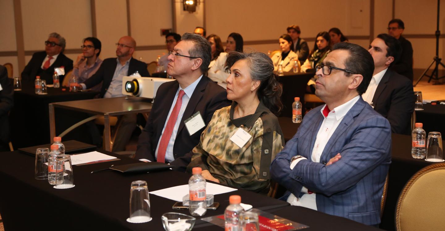 A group of event attendees