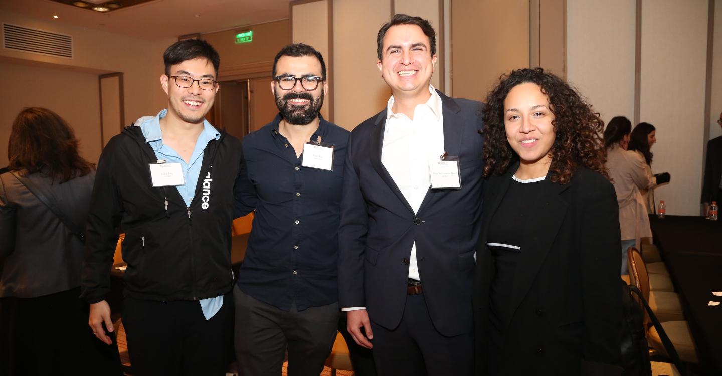 Four event attendees