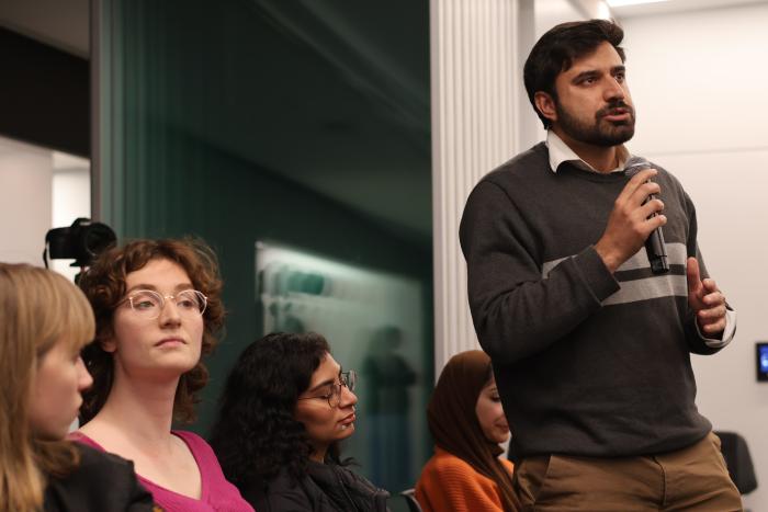 Harris student at the event