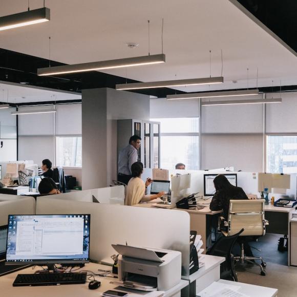 Photo of a computer-based office
