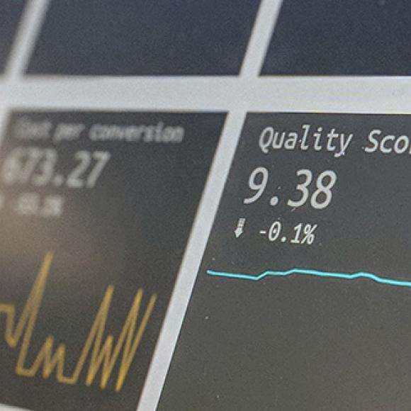 data on a screen showing graphs 