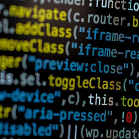 data on a computer screen