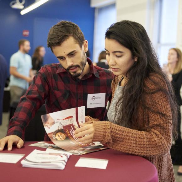 Student at Admissions Event