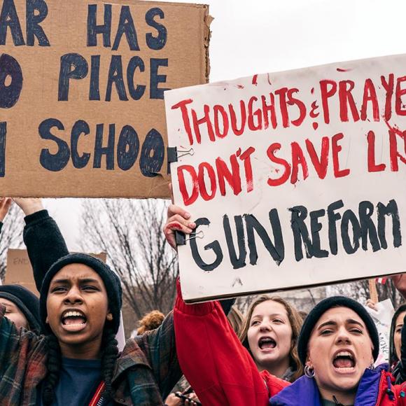 Some protestors.