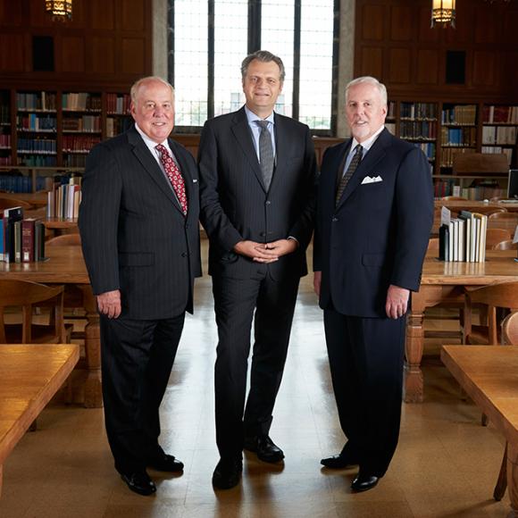 Tim and Tom Pearson with Daniel Diermeier