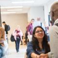 students shaking hands