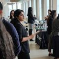 students at career fair